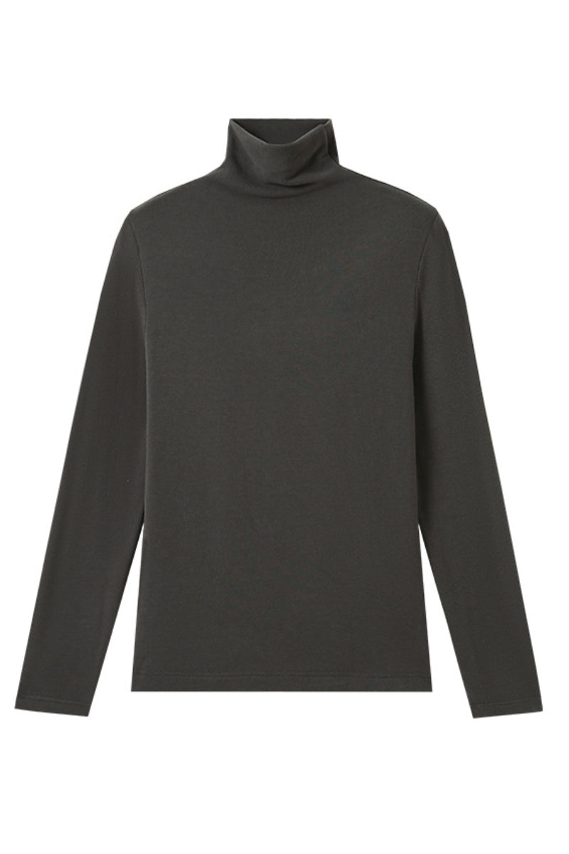 Pull tricoté à col roulé de luxe décontracté