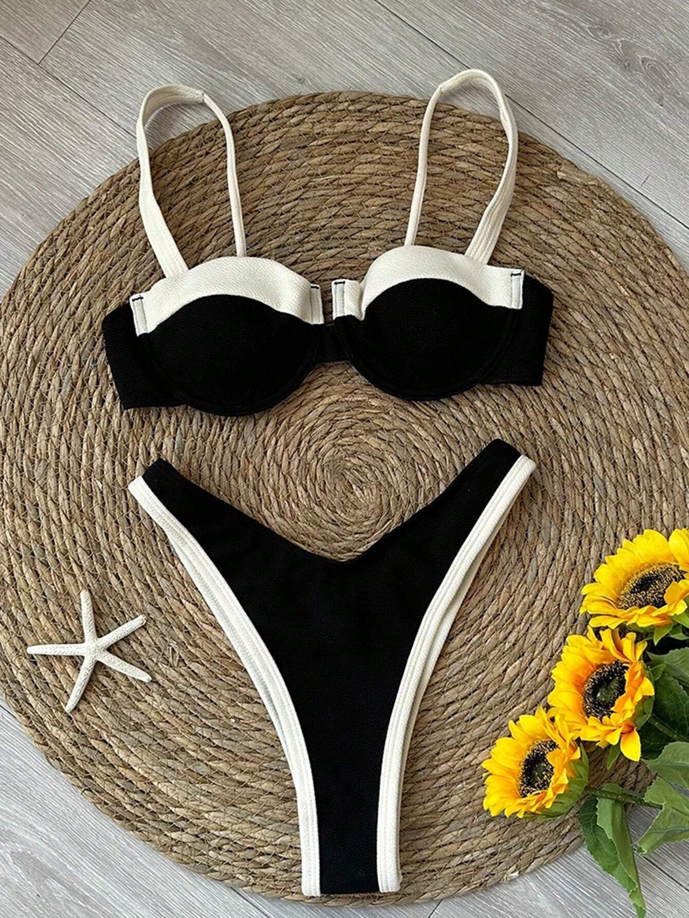 Étoile Contrast Bandeau Bikini