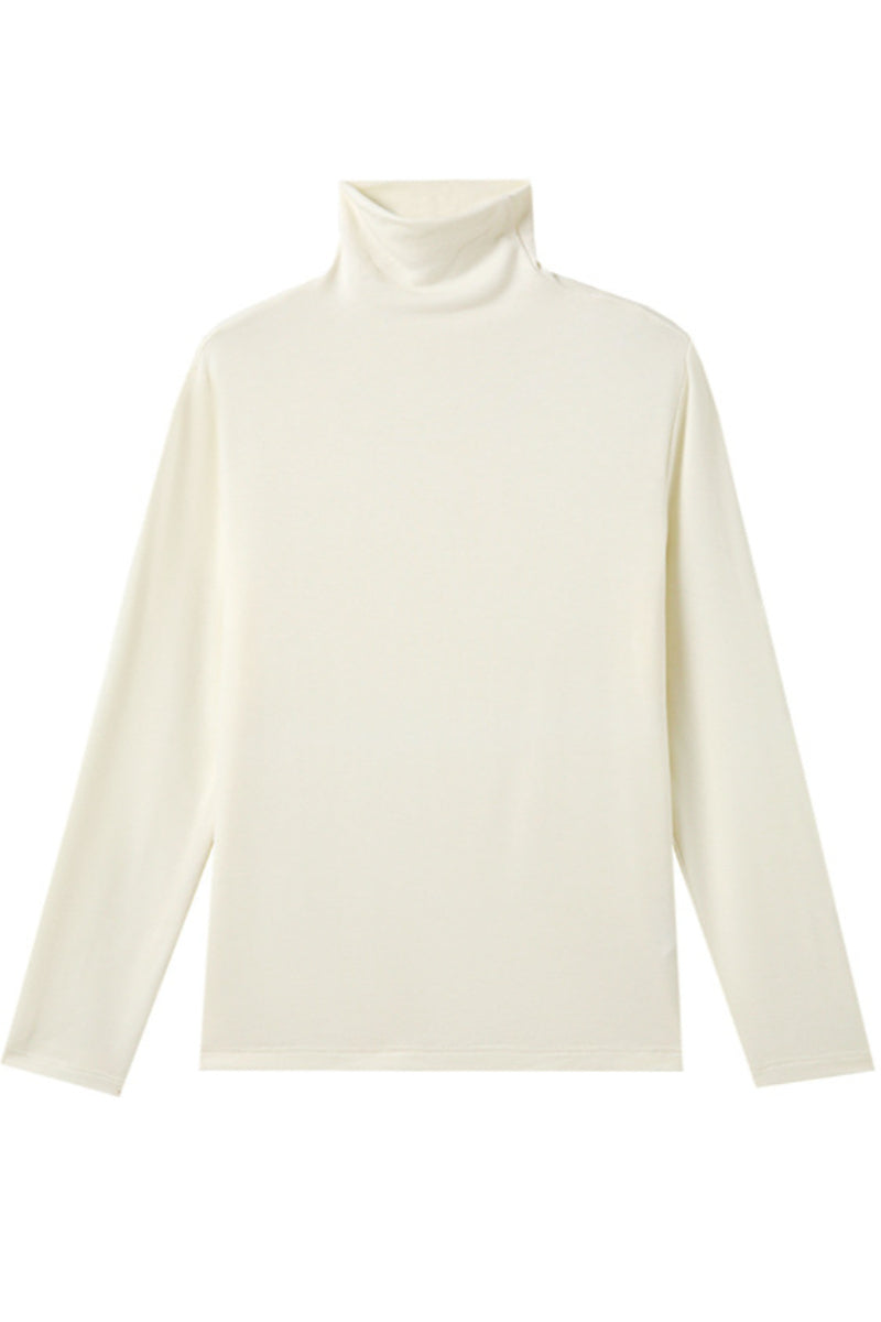 Pull tricoté à col roulé de luxe décontracté
