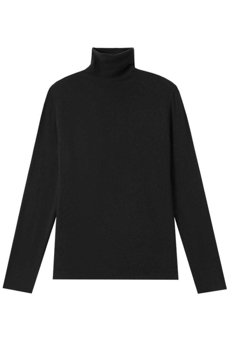 Pull tricoté à col roulé de luxe décontracté