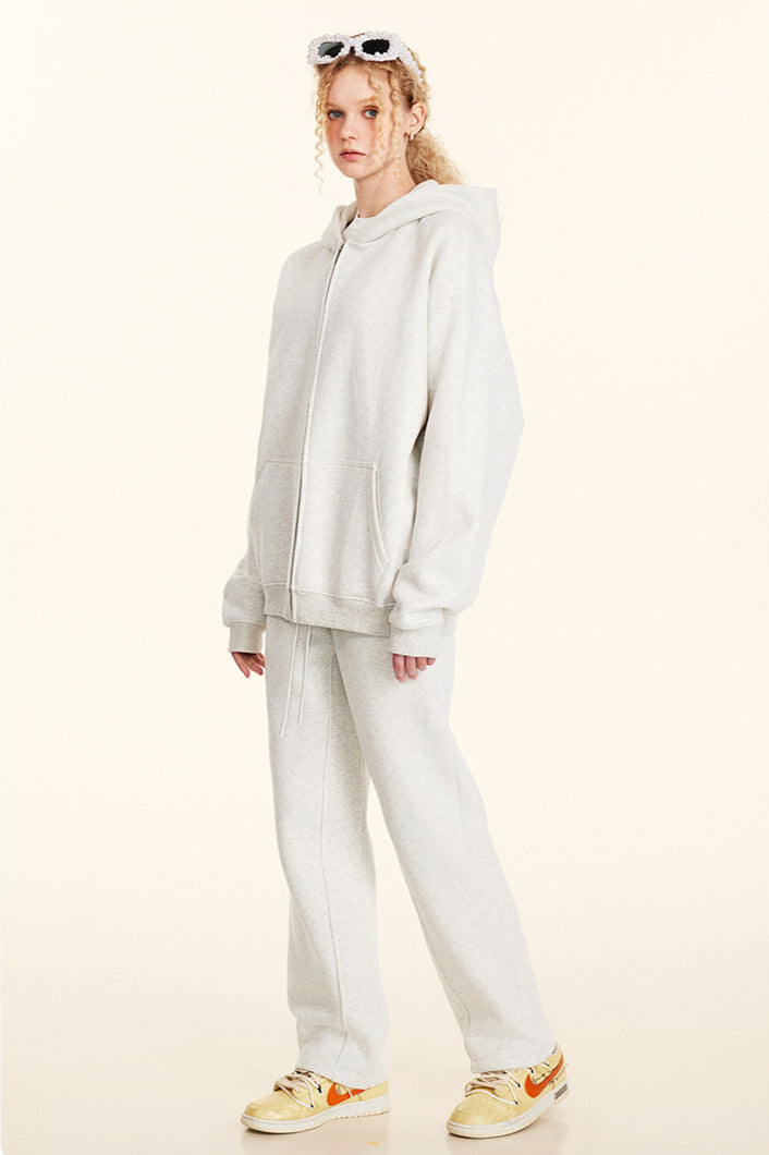 Casual Cozy Hooded Sweatshirt and Sweatpants Set