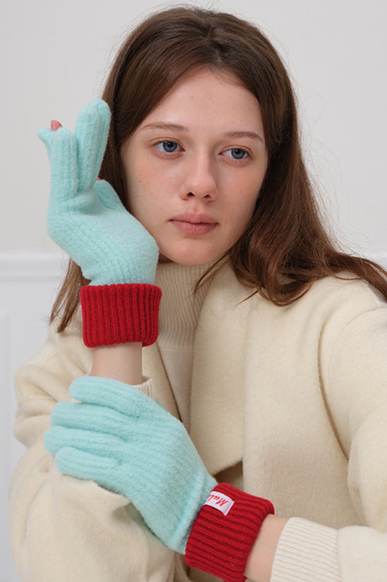 Gants en laine tricotés chauds et tendance