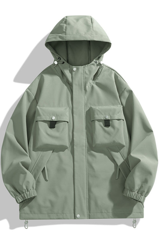 Parka à capuche polyvalente avec poches