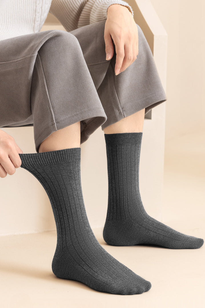 Chaussettes mi-hautes chaudes d'hiver pour hommes