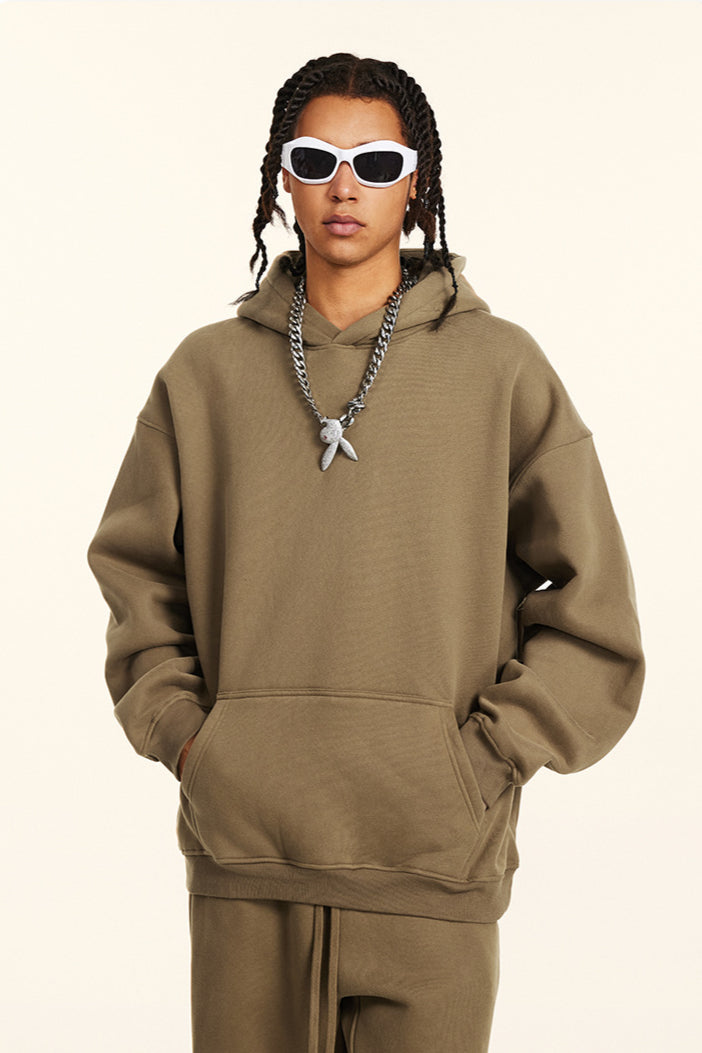 Oversize Hoodie Kapuzenpullover Sweatshirt Bequem Lang Modisch