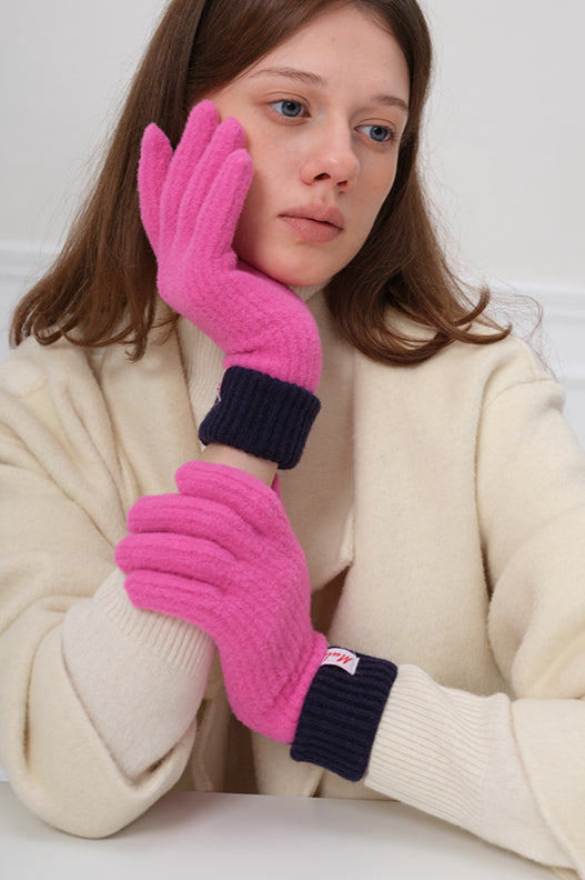 Gants en laine tricotés chauds et tendance