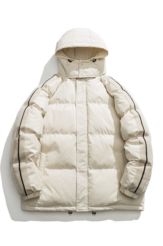 Winter Heavy-Duty Hooded Puffer Jacket