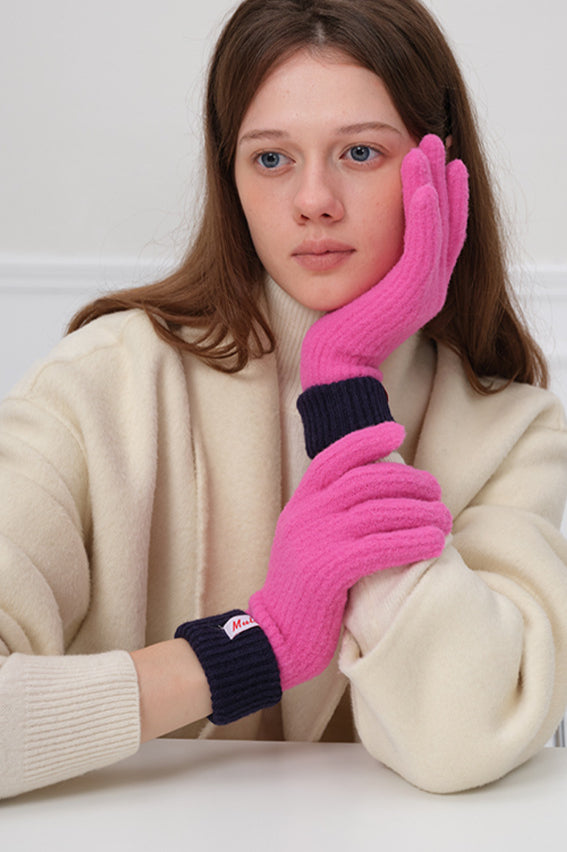 Gants en laine tricotés chauds et tendance