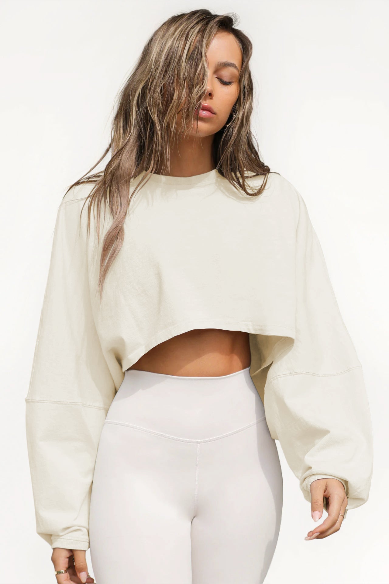 Ethereal Drift Oversized Crop Top