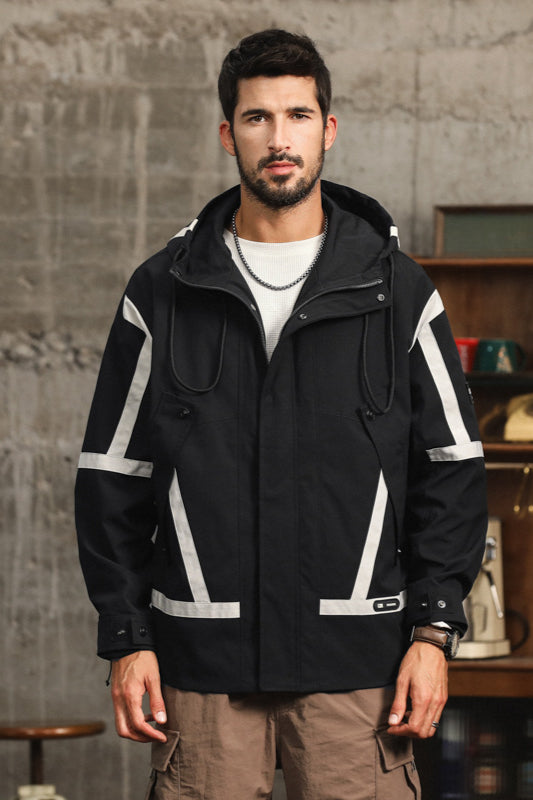 Herren Outdoorjacke Wasserdicht mit Kapuze Funktional und Stilvoll - Ideal für Abenteuer