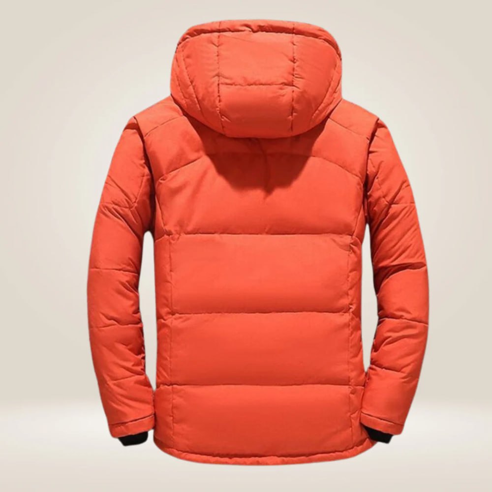 Veste d'hiver imperméable rembourrée avec capuche amovible