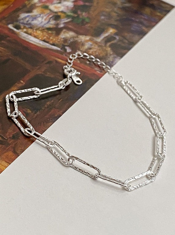 Bracelet en argent de style italien tout simplement élégant