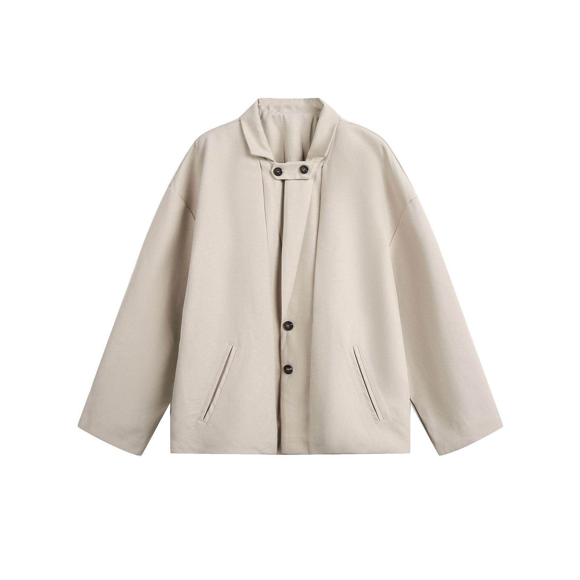 Sandstone Minimalist Structured Jacket