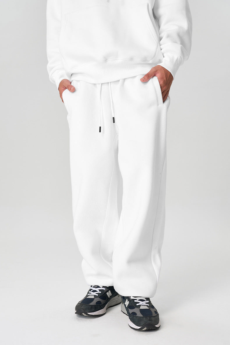 Pantalon de survêtement en coton confortable avec ceinture élastique