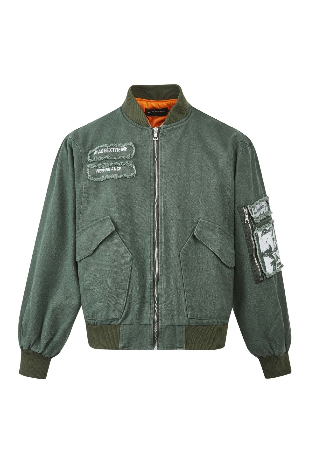 Blouson aviateur urbain à patchs pour homme