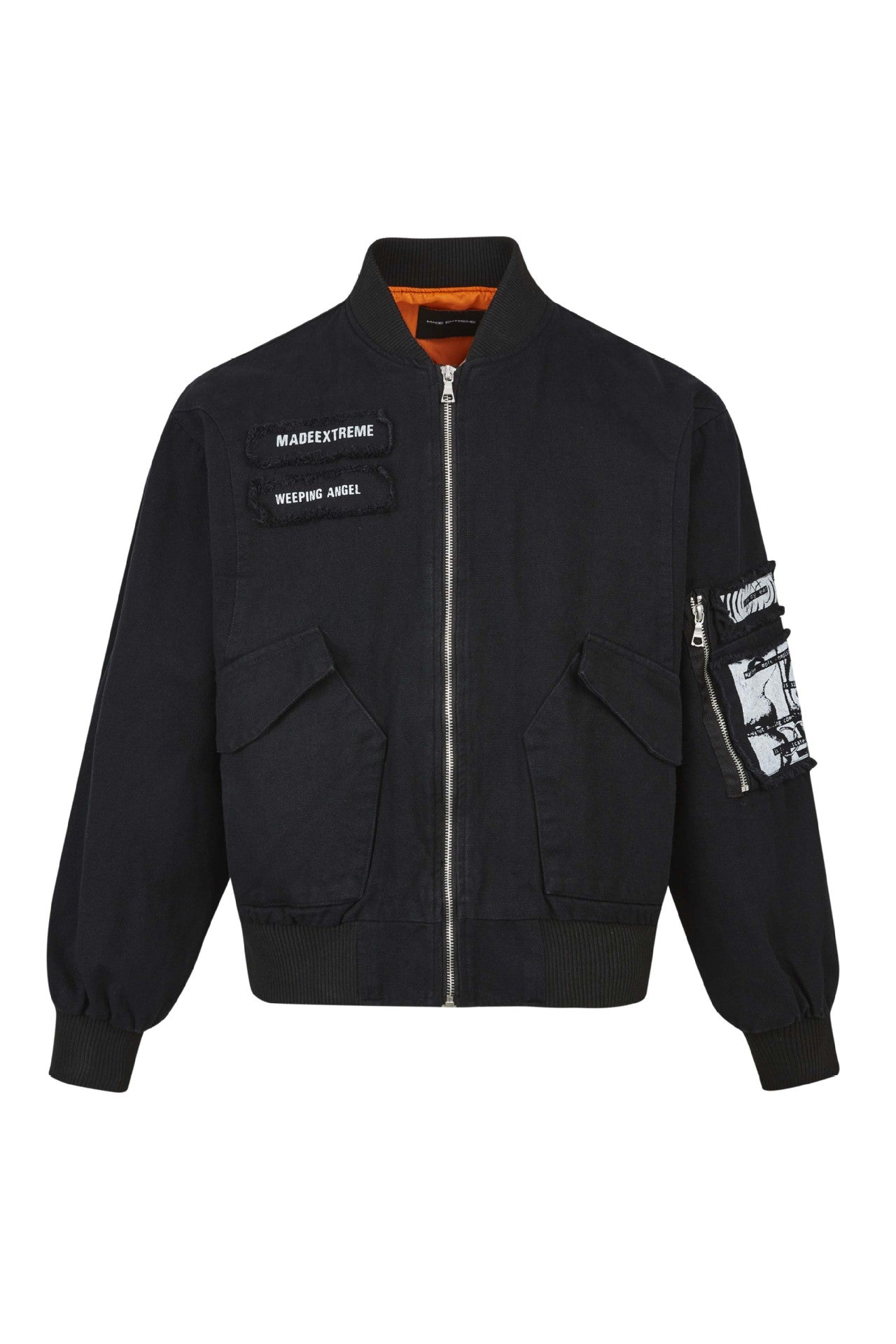 Blouson aviateur urbain à patchs pour homme