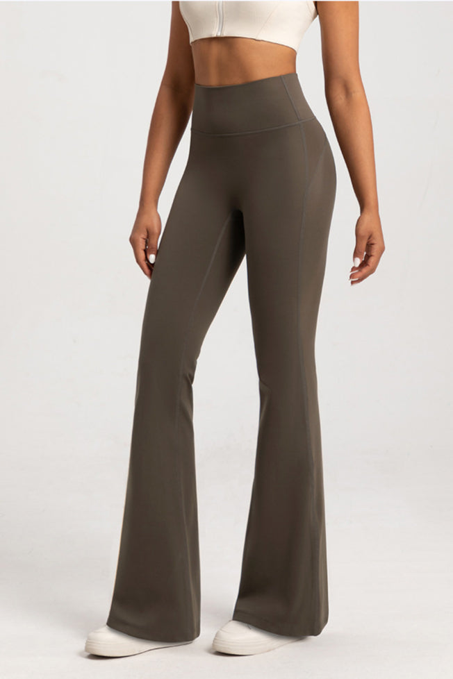 Sleek High-Waisted Flare Yoga Leggings