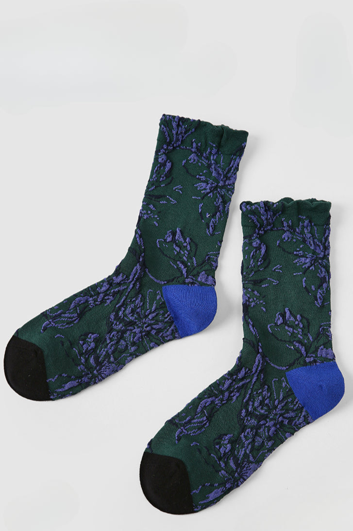 Chaussettes à motifs lavande